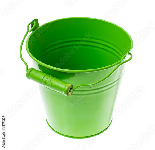 Colored decorative metal buckets