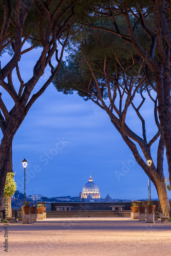 Photography Giardino degli Aranci in Rome at sunset, Italy