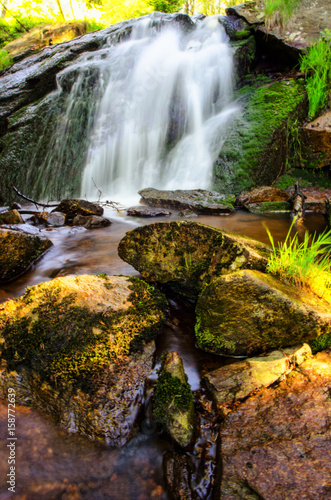 Fototapeta Naklejka Na Ścianę i Meble -  Waterfall on the mountains