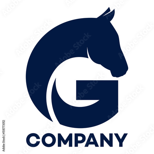 horse and G company linked letter logo