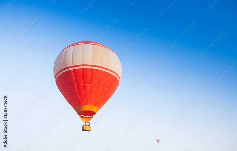 Naklejka premium Hot air balloon on sky in Laos
