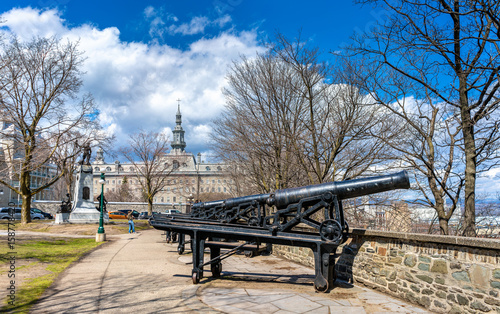 Old cannons in Montmorency Park - Quebec City, Canada