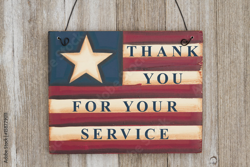 Thank you for your service message