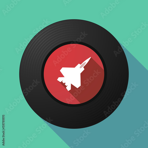 Long shadow music disc with a combat plane