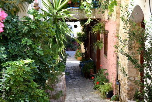 alley in Lefkara, Cyprus 