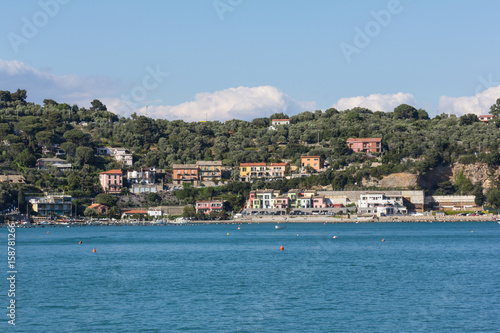 Palmaria, italy, an Italian island in the Ligurian Sea. A narrow strait separates from the cape of Porto-Venus, with which it is included in the number of World Heritage sites. photo