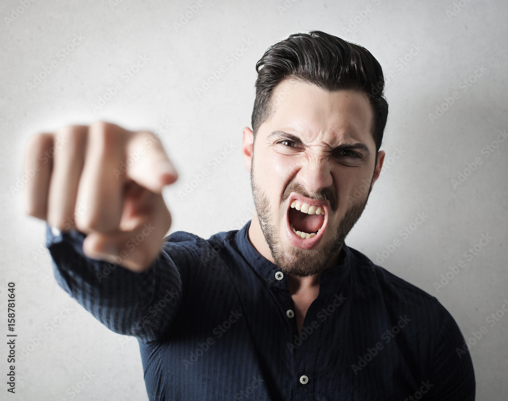 Angry guy shouting Stock Photo Adobe Stock