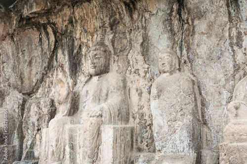 carved Buddha sculpture in Longmen Grottoes