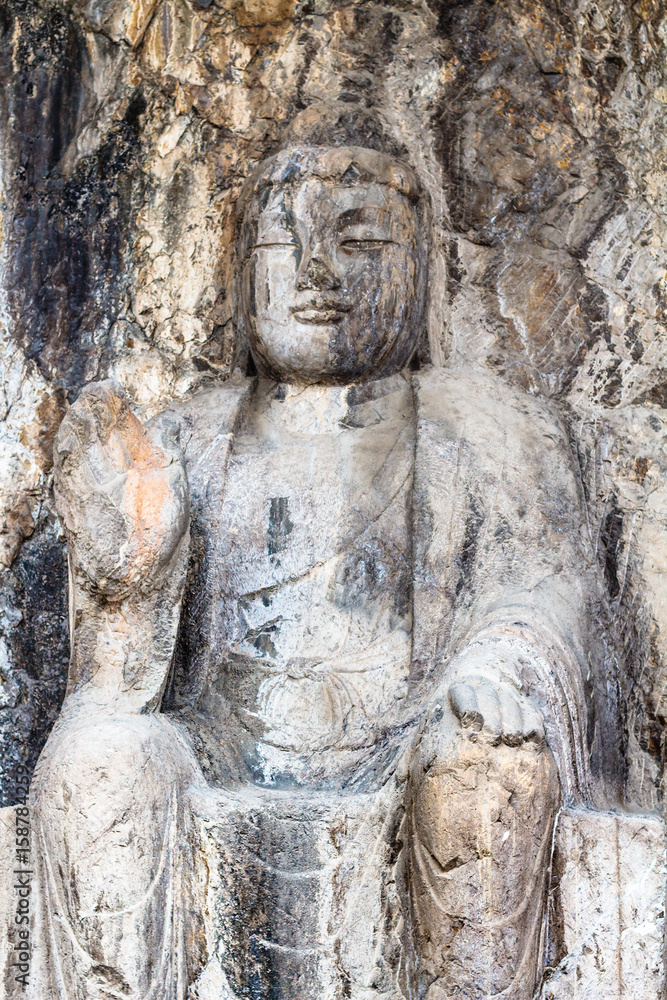 carved sculpture in Longmen Grottoes