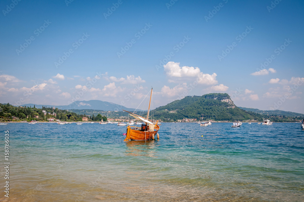 Lac de Garde et Baie des Sirènes Stock Photo Adobe Stock