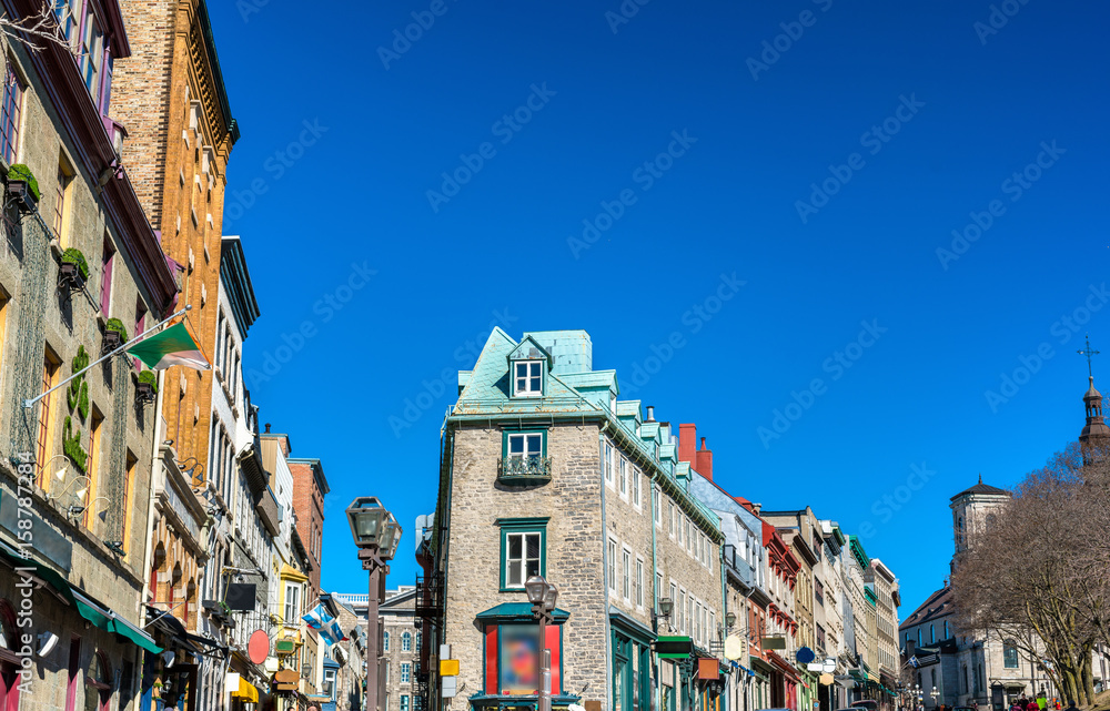 Buildings in the old town of Quebec City, Canada