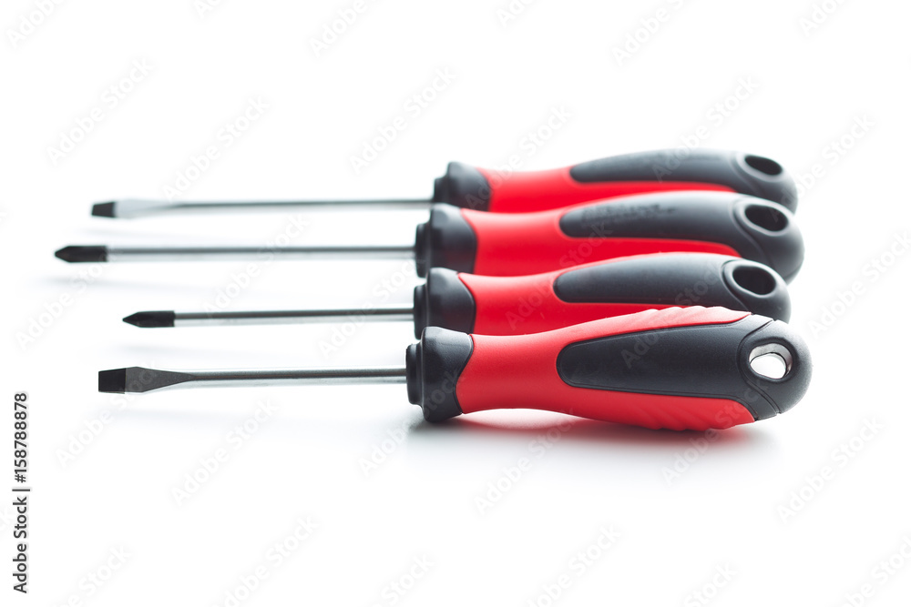 The hand screwdrivers. The hand screwdrivers.