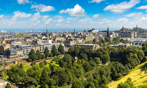 Panoramic view of Edinburgh, Scotland