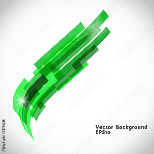 Colorful abstract vector background. Abstract technology 3d shape