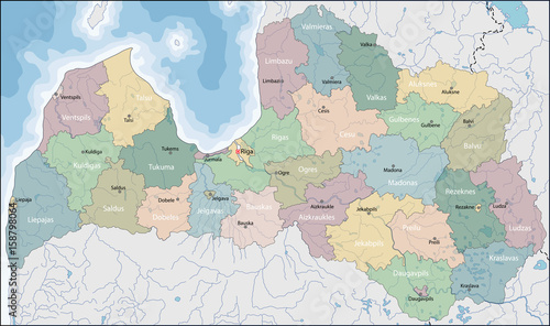 Map of Latvia