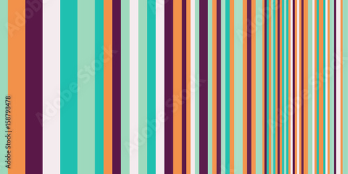 Geometric backdrop. Abstract vector background with colorful stripes different width. Gradually changing stripes for surface patterns, print, web design.