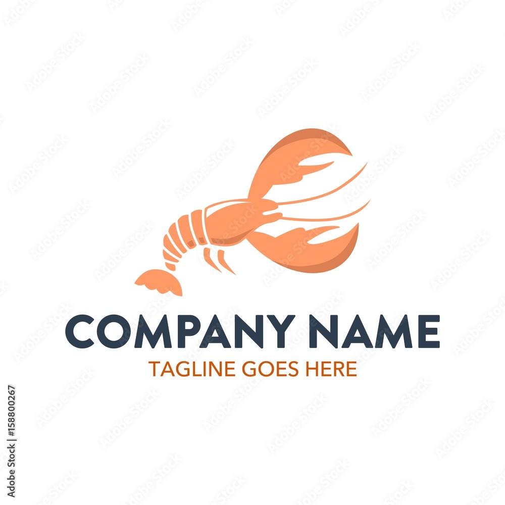 Obraz premium Unique Lobster Logo Template
