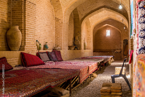 iran desert caravanserai interior photo