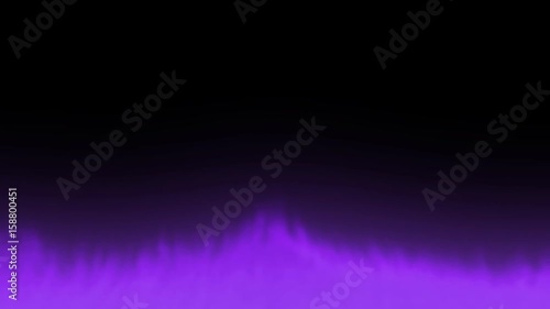 Animated dense purple smoke or gas slowly rising against black background in 4k. Mask included. 