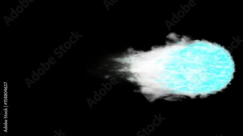 Animated angel or innocent person's soul flame or torch against black background in 4k . Mask included.