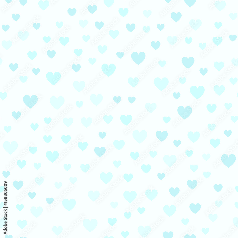 Cyan heart pattern. Seamless vector Cyan heart pattern. Seamless vector