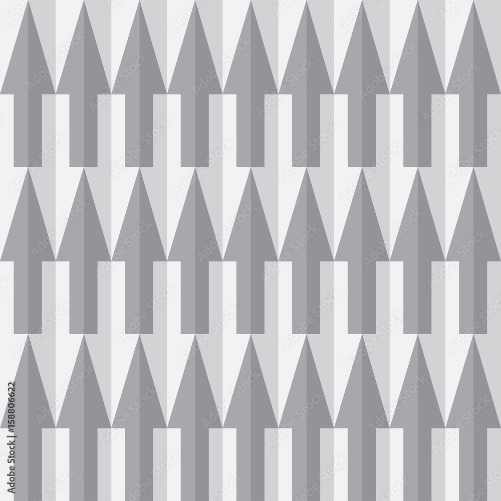 Up and down arrows seamless pattern. Negative space vector. Optical illusion. Paper folded. Up and down arrows seamless pattern. Negative space vector. Optical illusion. Paper folded.
