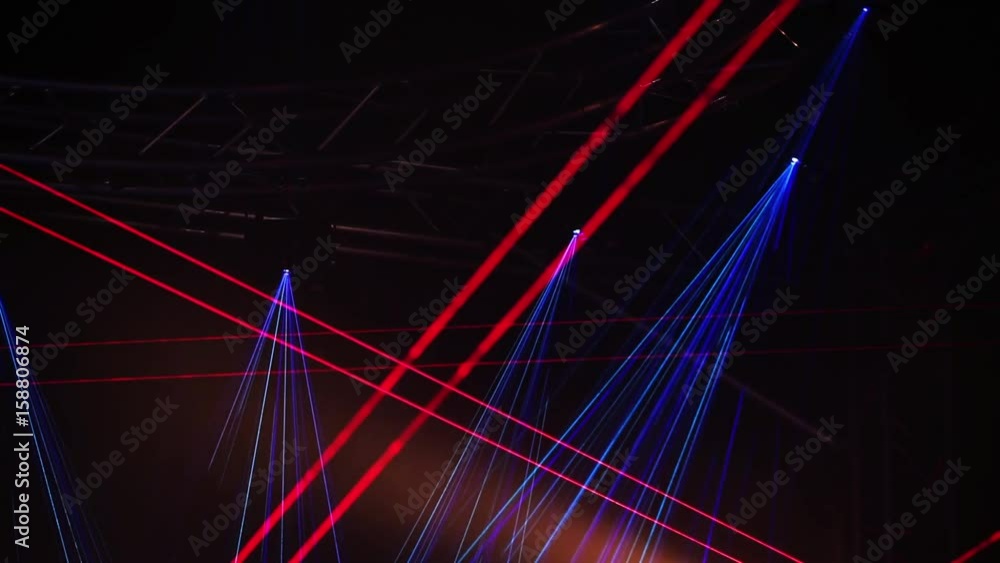 Laser stage lighting, led light sound bar. Night club show light
