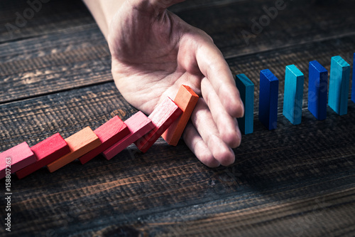 Tableau sur toile ドミノ倒し