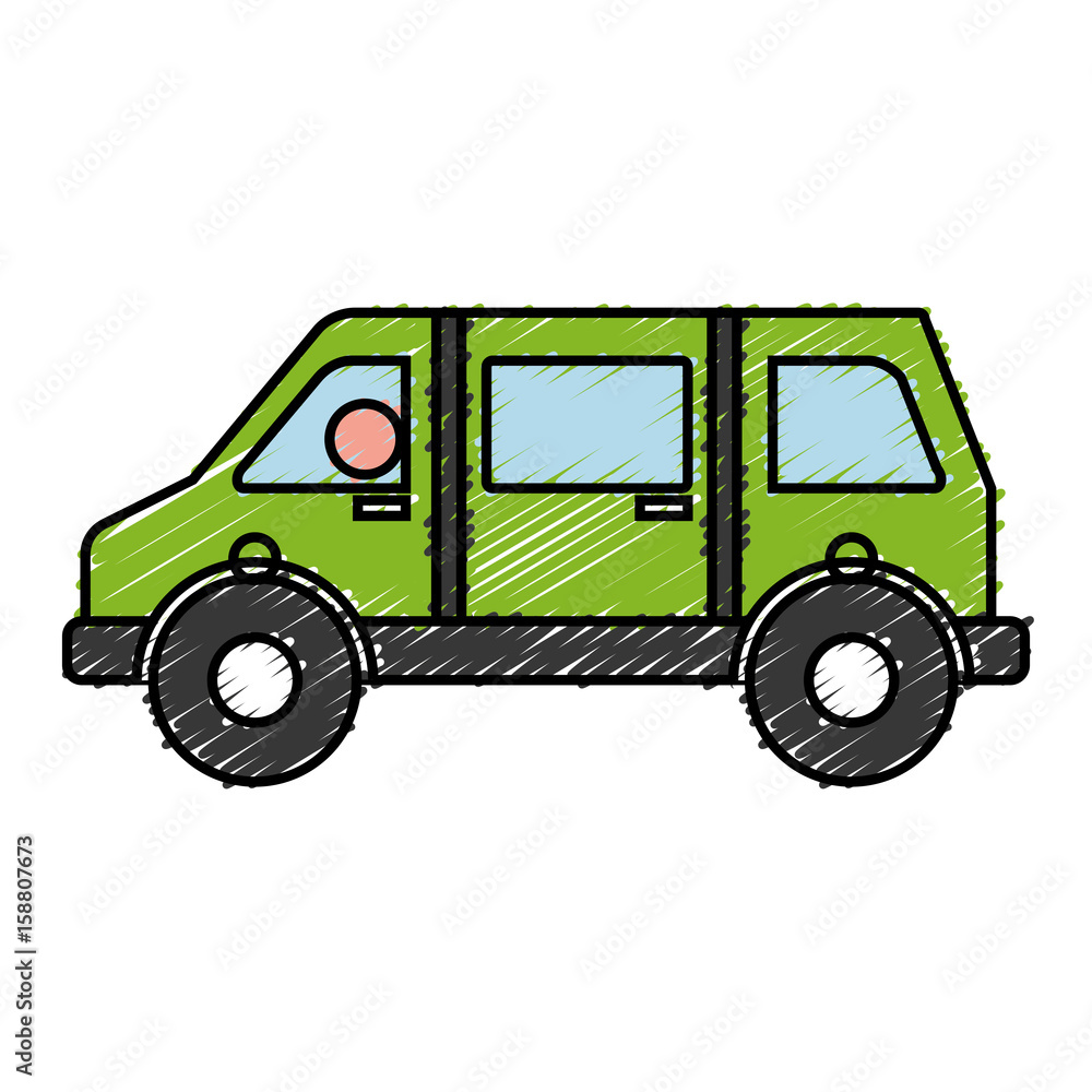car icon over white background colorful design vector illustration