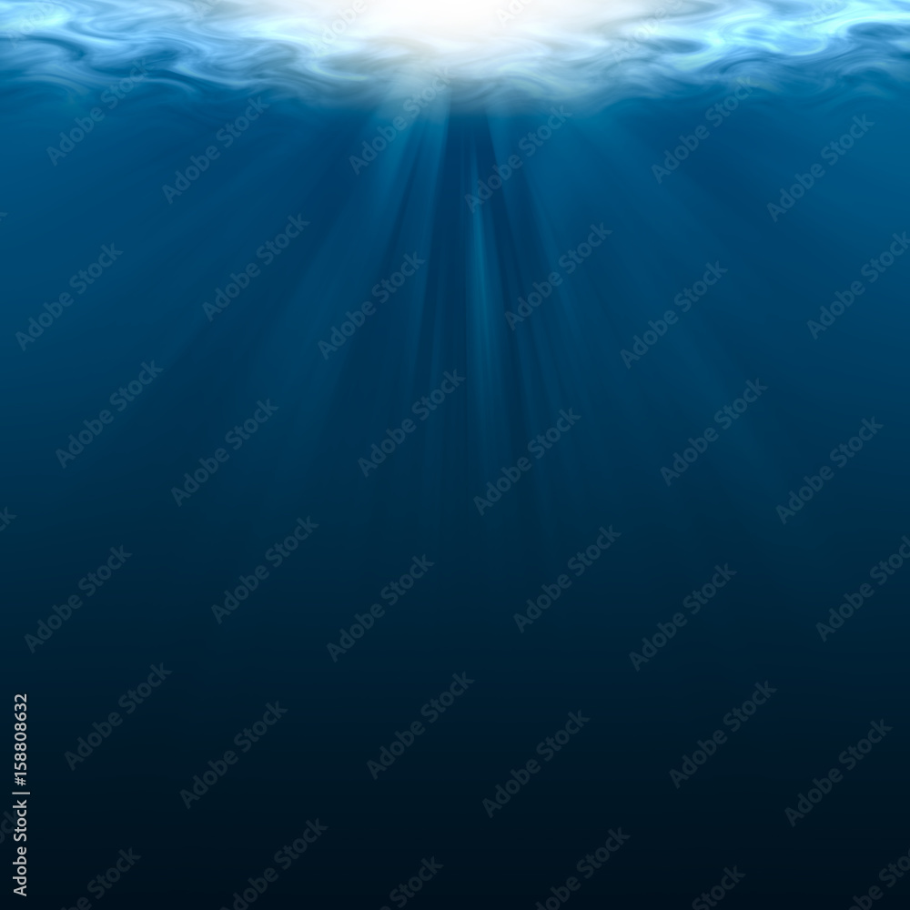 empty underwater for background and design