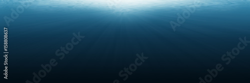 Foto horizontal empty underwater for background and design