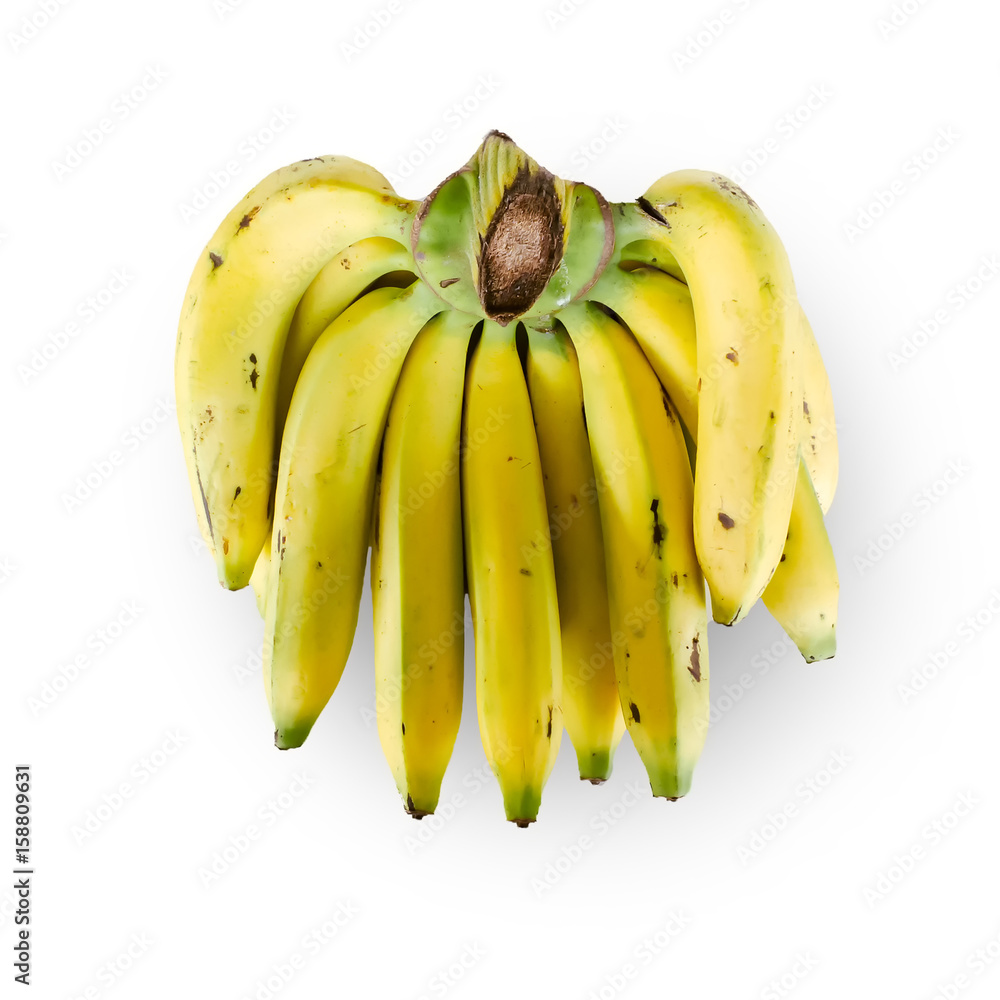 ripe bananas yellow