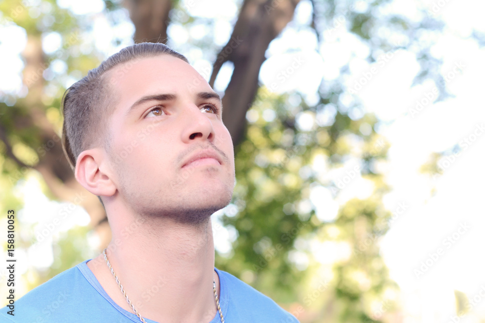 Man at the park. Man at the park.