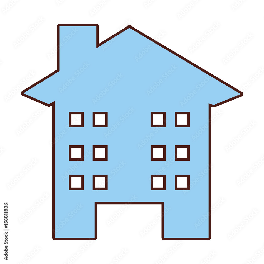 exterior building drawing icon vector illustration design exterior building drawing icon vector illustration design