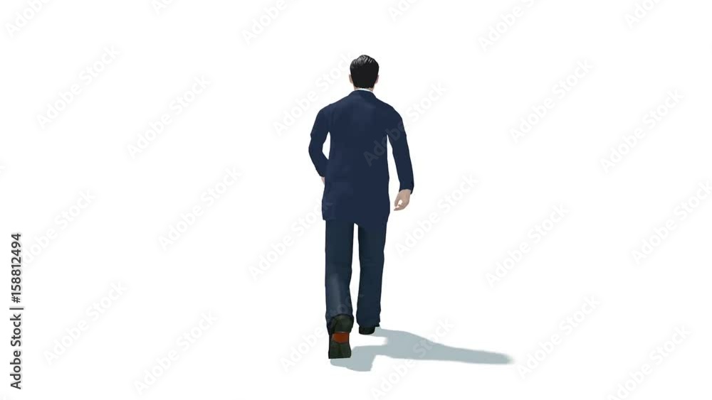 Walking politician 3D animation Walking politician 3D animation