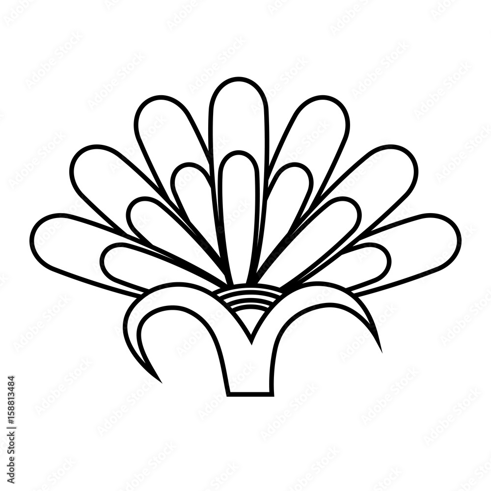 Fototapeta premium beautiful flower icon over white background vector illustration