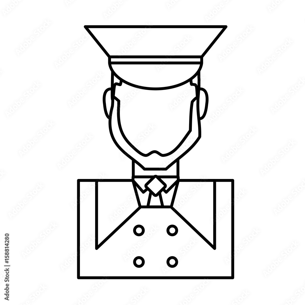 bellboy man icon over white background vector illustration bellboy man icon over white background vector illustration