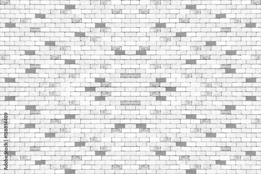 White grey brick wall for background. seamless pattern. White grey brick wall for background. seamless pattern.