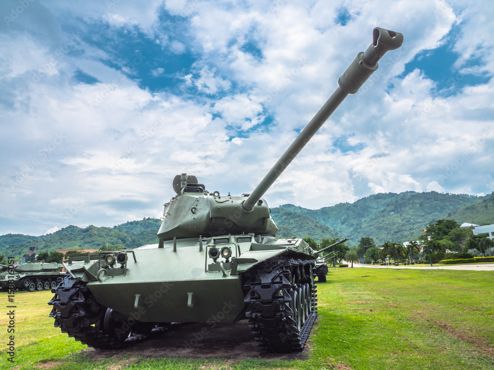 Fototapeta premium army tank ground defense and attack