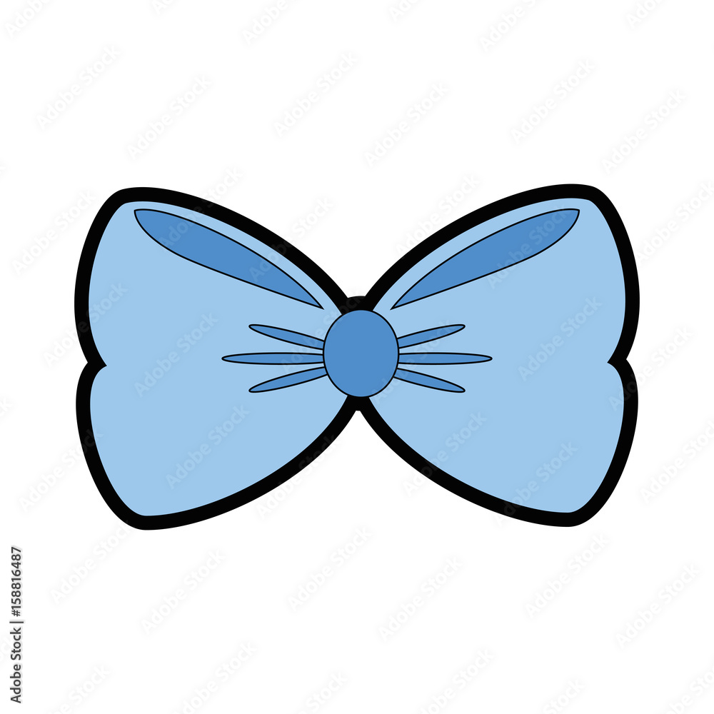 bow cute cartoon icon vector illustration graphic design Stock Vector |  Adobe Stock