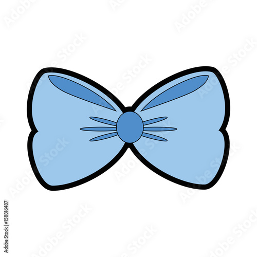 bow cute cartoon icon vector illustration graphic design