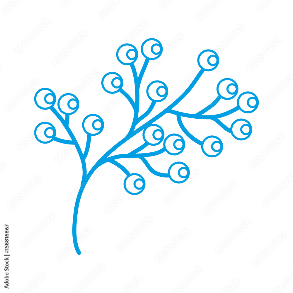 stem with beautiful flowers icon over white background vector illustration stem with beautiful flowers icon over white background vector illustration