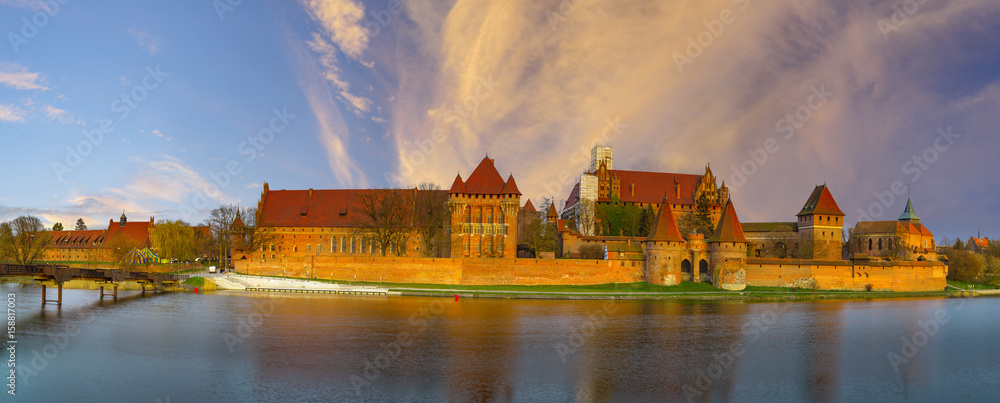 Obraz premium Malbork Castle in Poland, medieval landmark