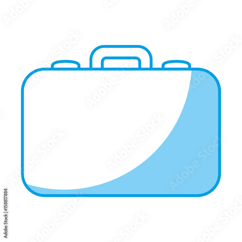 briefcase icon over white background vector illustration