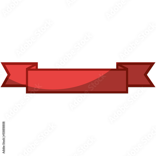 Ribbon banner empty icon vector illustration graphic design