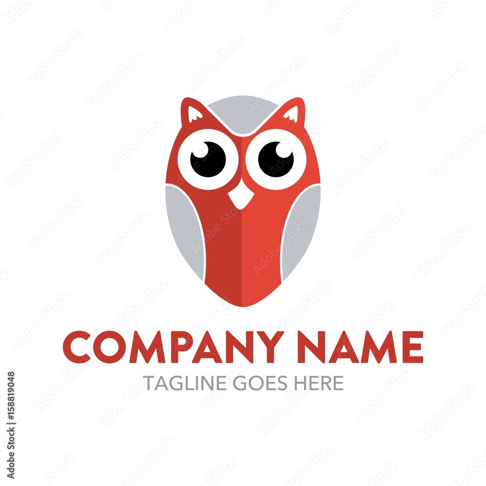 Fototapeta premium Unique Owl Logo Template
