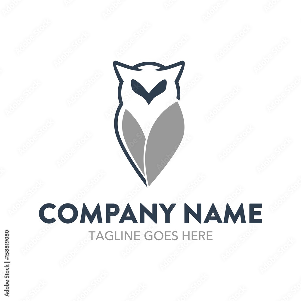 Fototapeta premium Unique Owl Logo Template