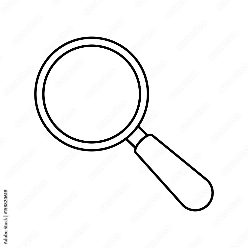 magnifying glass icon over white background vector illustration magnifying glass icon over white background vector illustration