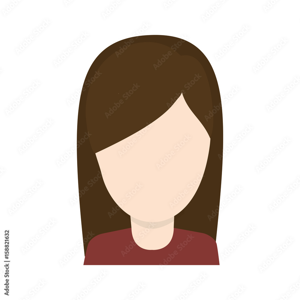 avatar woman icon over white background colorful design vector illustration avatar woman icon over white background colorful design vector illustration