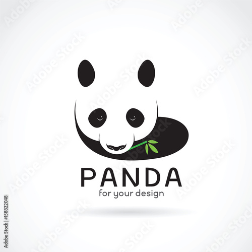 Fototapeta Naklejka Na Ścianę i Meble -  Vector of a panda design on a white background. Wild Animals.